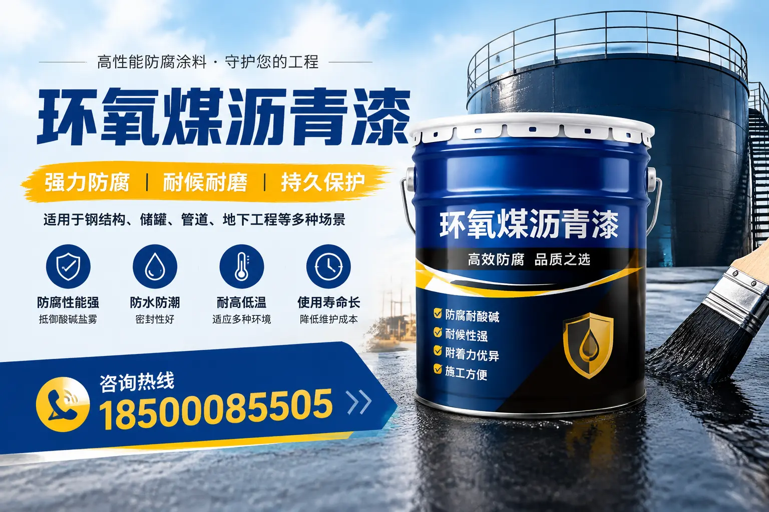 环氧煤沥青漆在工业中的应用，衡阳企业的选择